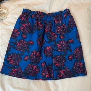 J Crew Floral Skirt
